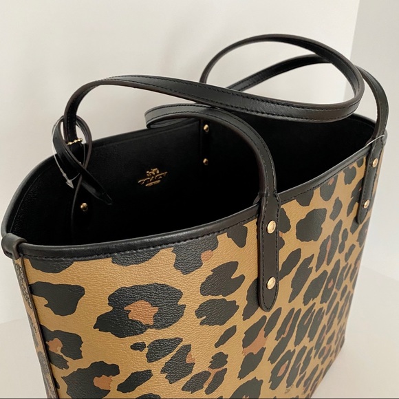 Coach Bags Coach Leopard Print Reversible City Tote Poshmark